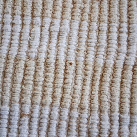 Vintage Rectangular Beige Beni Ouarain Rug - Picture 9 of 10